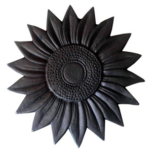 Sunflower Design Garden Path Cast Iron Stepping Stone