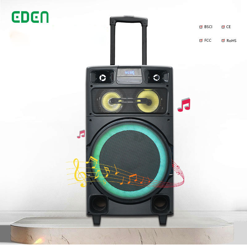 Speaker manufacturer parlante 12 inch speaker altofalante karoake wooden trolley outdoor speaker wirh microphone