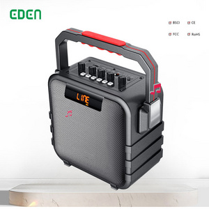 New product  6.5 outdoor speaker plastic empty speaker box handbag bluetooth speaker with wireless mic