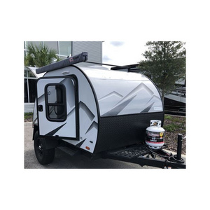 Offroad RV Travel Trailer with Stainless Steel Sink Teardrop Travel Camping Trailer