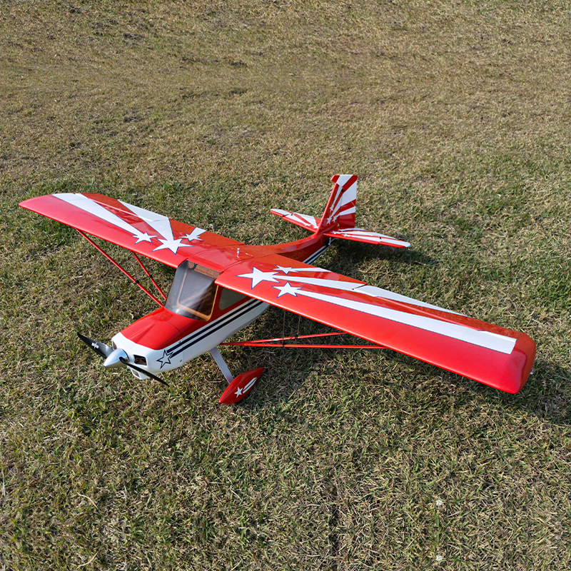 OMPHobby Balsa Airplane Super Decathlo n 55 Inch Aircraft ARF Version Easy to Fly Remote Control Support 3D Flight RC Airplane