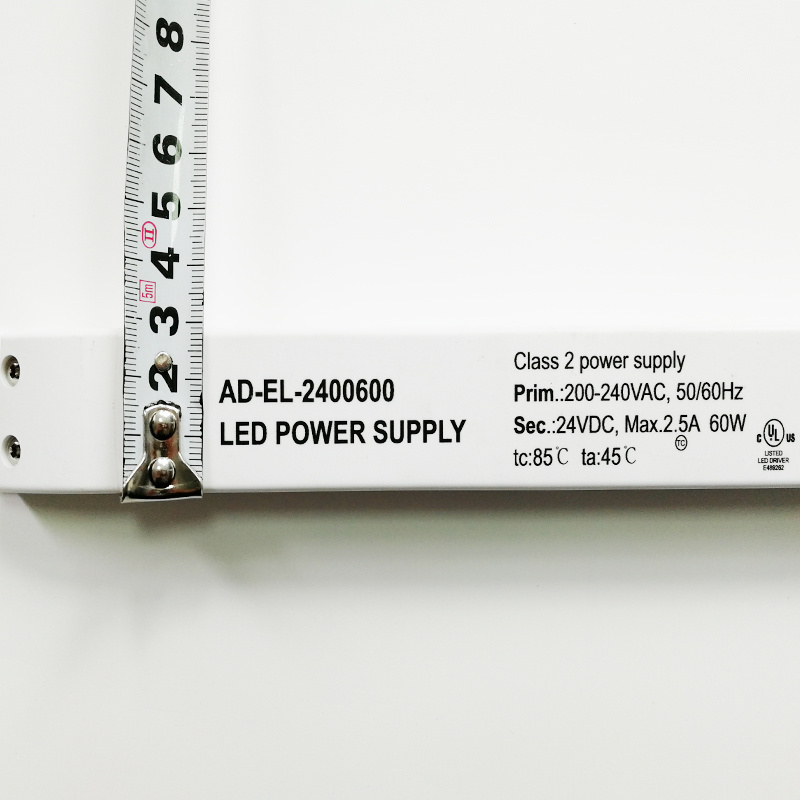 Quality Manufacturer High power 24v 60w dimmable power supply 0-10V dimming 220v 12v transformer LED driver for light box