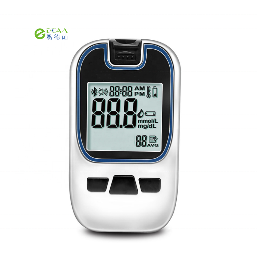 Rapid Test Portable Code Free Digital Smart Blood Sugar Monitor Blood Glucose Meter Kit Electric Plastic CE 3 Years Sugar Device