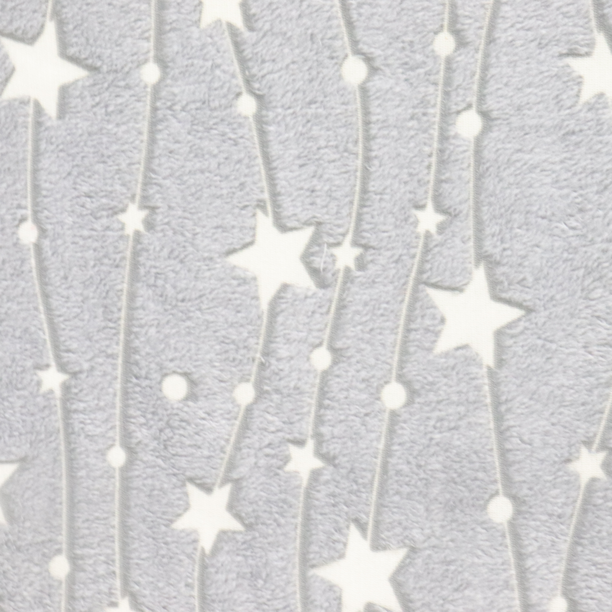 High Bright Night Glow In The Dark Luminous 100% Polyester Plush Star Pattern For Toy Pillow Flannel Fleece Velvet