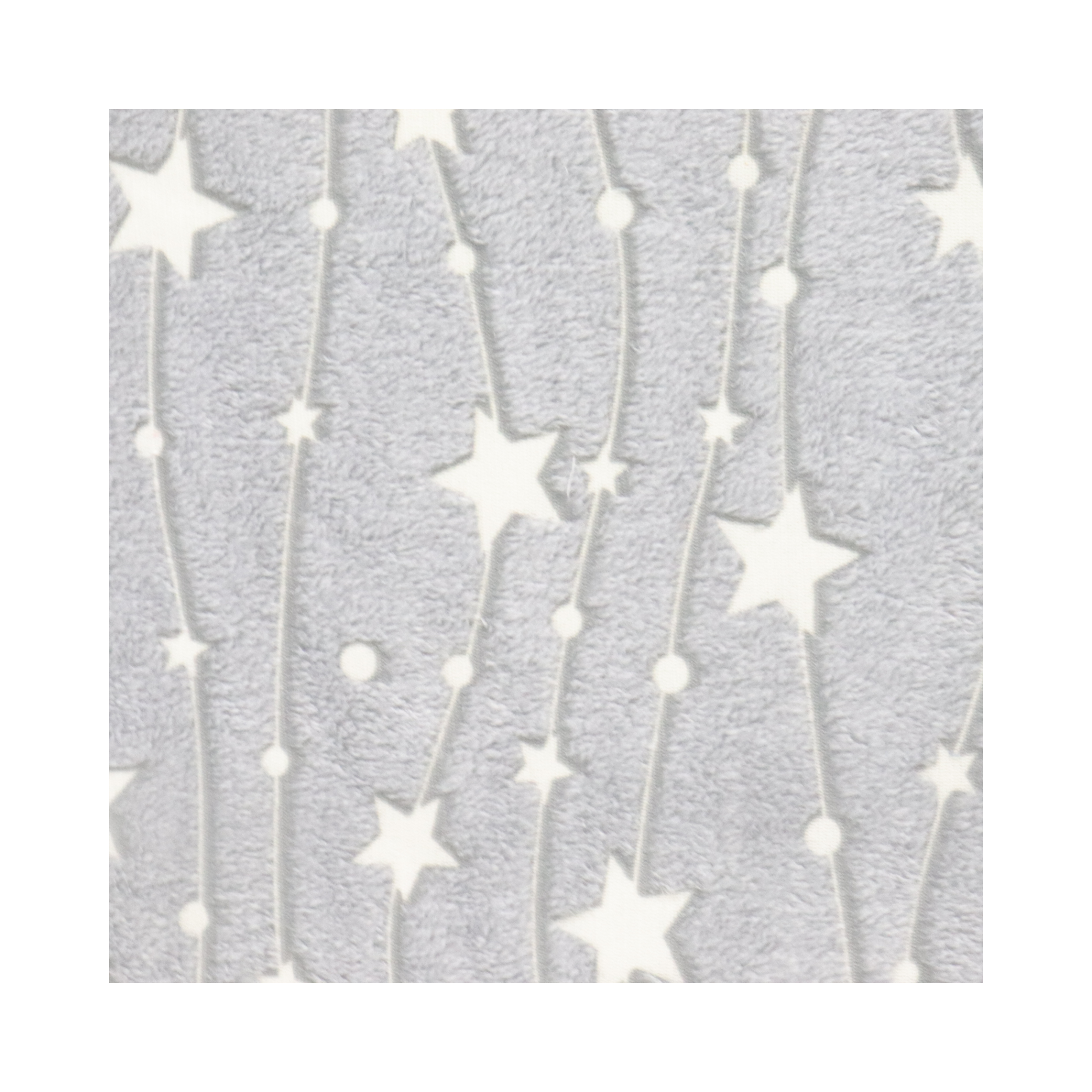 New Technic Design Glow In The Dark 100% Polyester Star Pattern Printed Luminous Fabric For Garments Home Textile