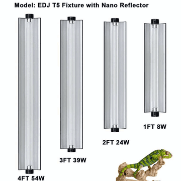 reptile uvb light fixture T5 HO fluorescent reflector bulb
