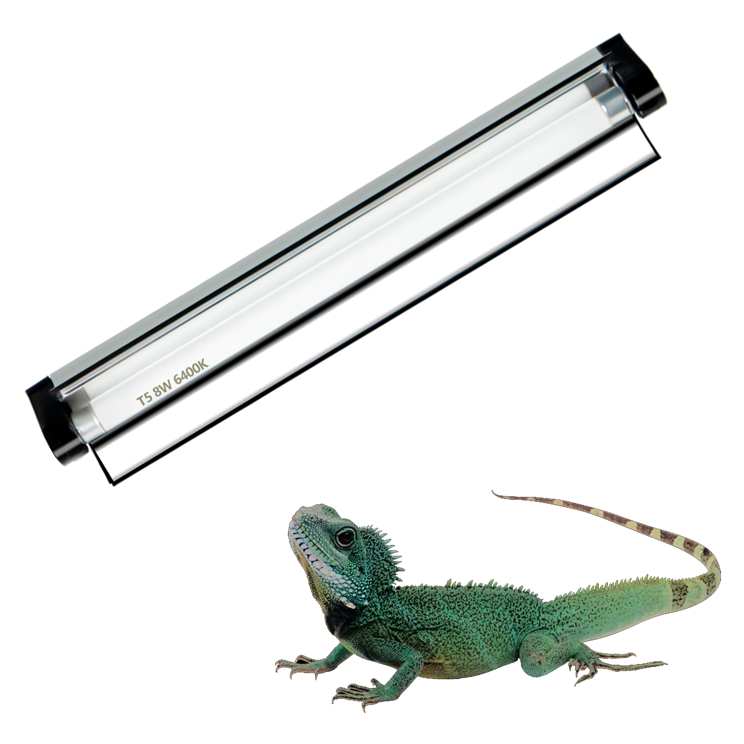 EDJ T5 Reptile Light Lamp Fixture 24 inch Fluorescent Lamp for Reptiles Amphibian