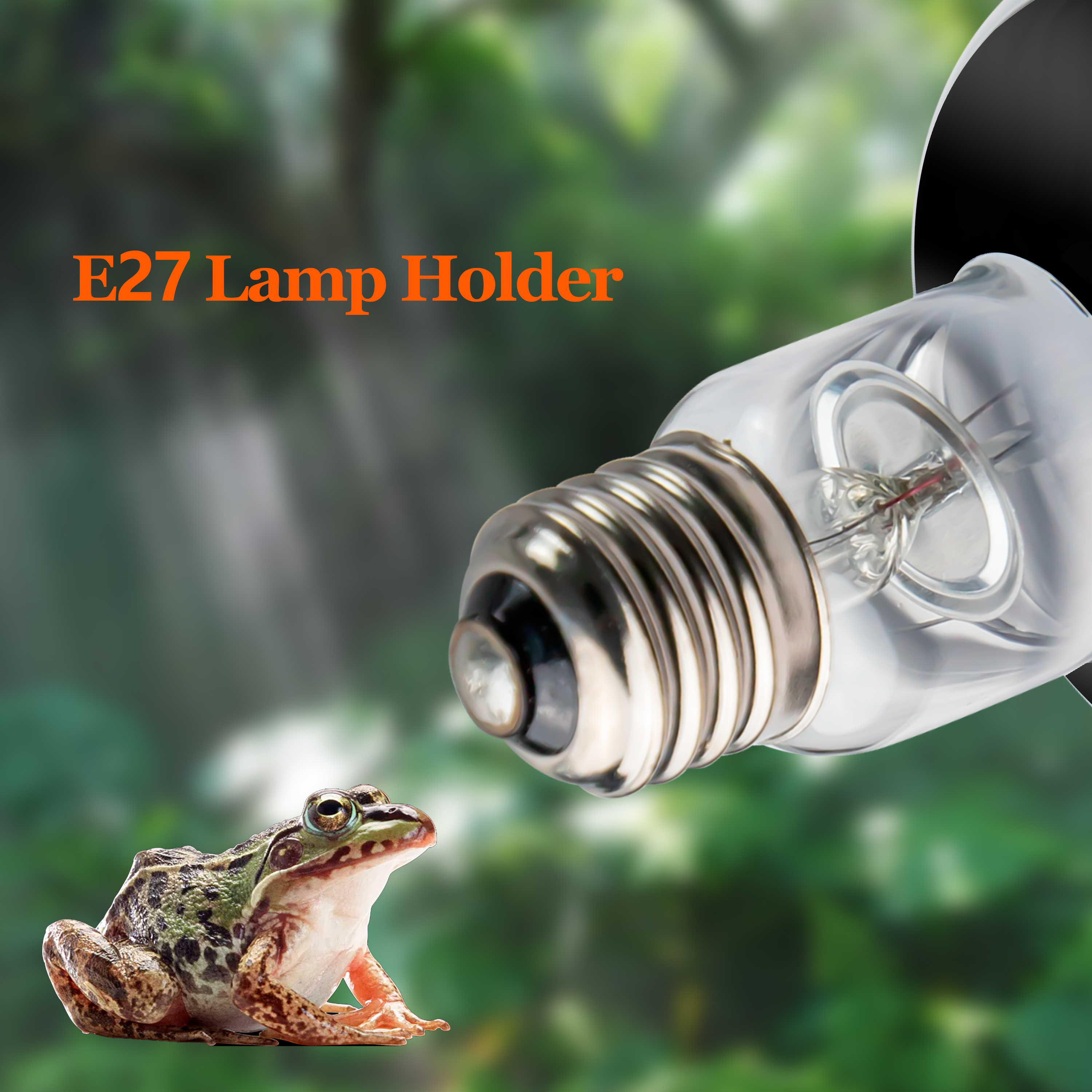 50/75/100 Watt Daytime Infrared Spot Heat Lamp for Reptile and Amphibian and Other Animal Heating Use