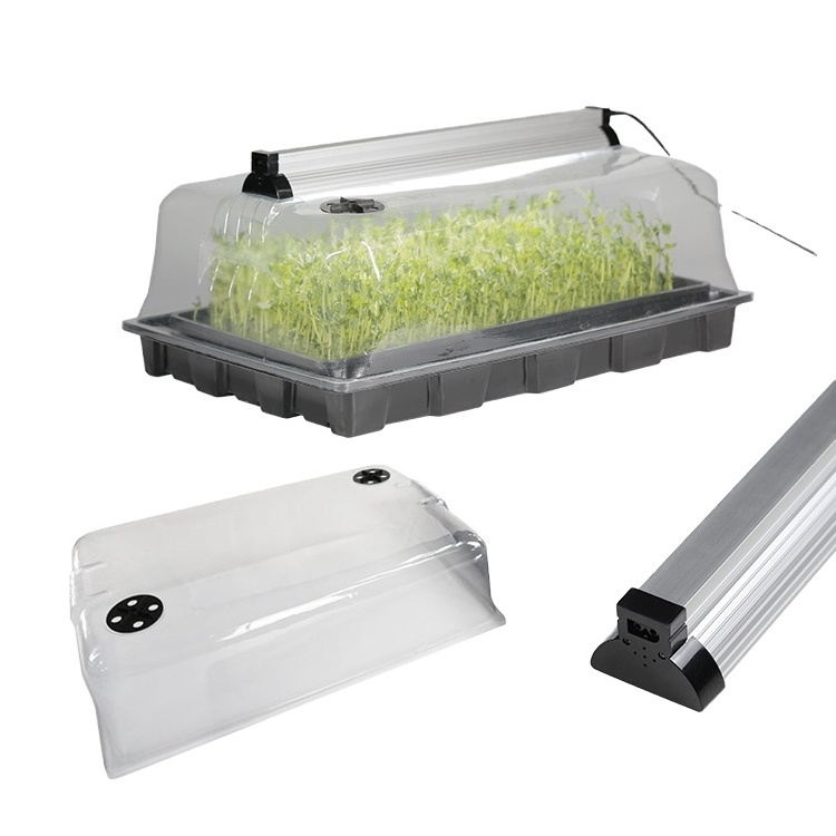 plastic seedling germination tray indoor garden system floating hydroponics barley growing trays