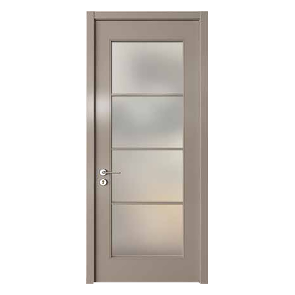 Perfettodoor indoor interior wood glass door for toilet and kitchen