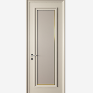 High quality latest Design Interior Modern Solid Wood Door