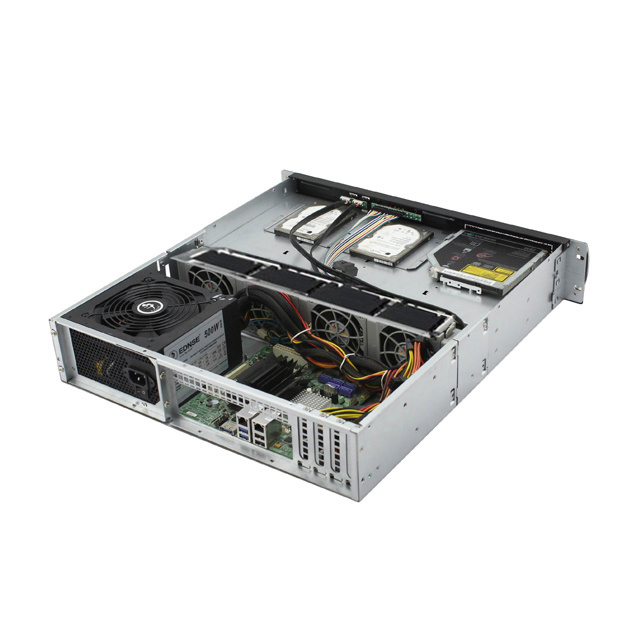 ED208H48 server case with USB 3.0  2u server chassis with 8 bays fire wall