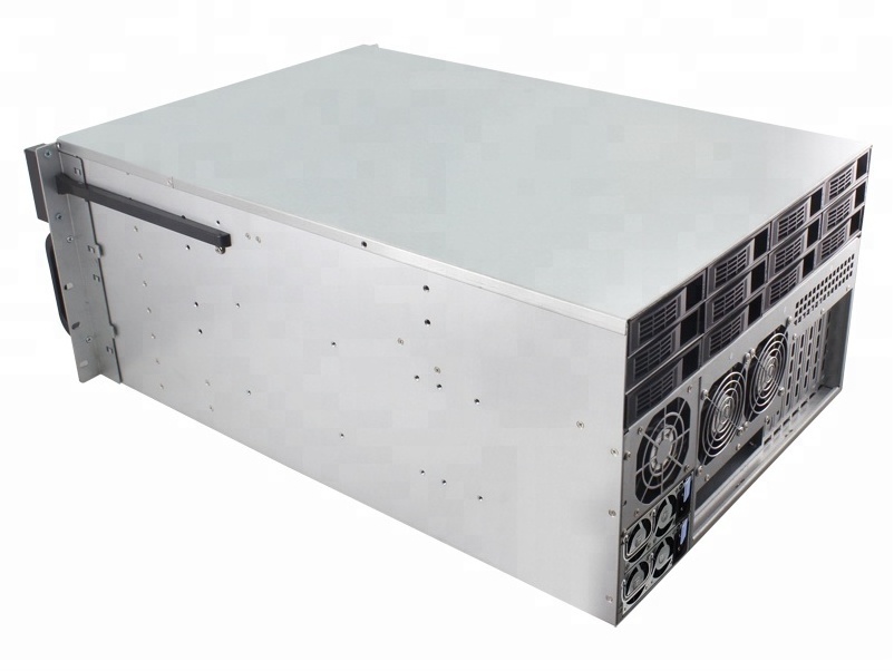 48 bay rackmount server case 6u hot swap case