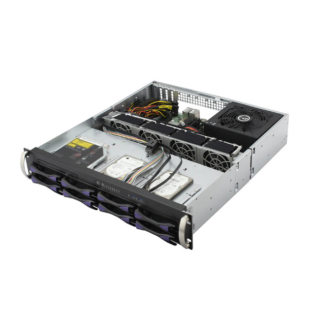 ED208H48 server case with USB 3.0  2u server chassis with 8 bays fire wall