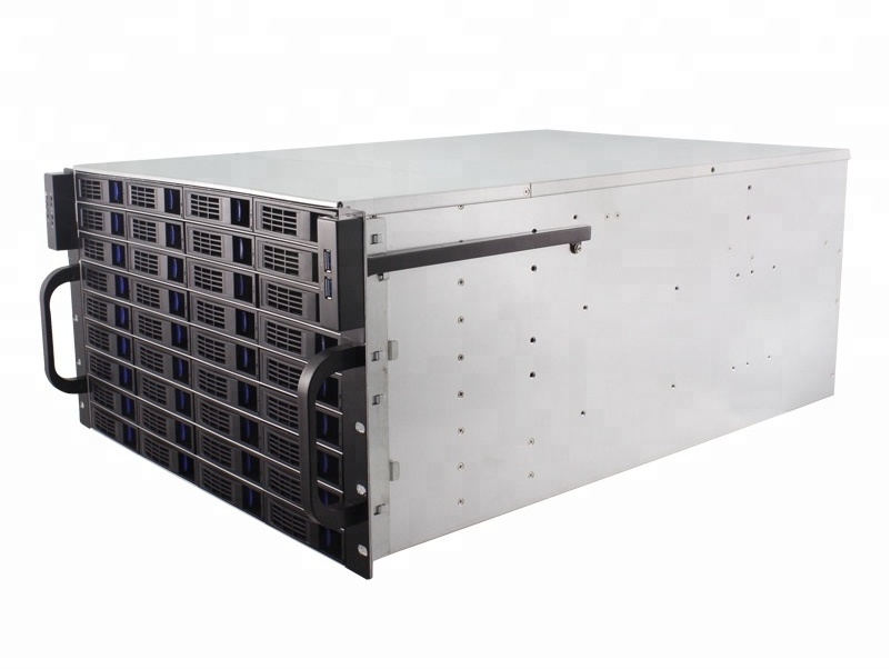 48 bay rackmount server case 6u hot swap case