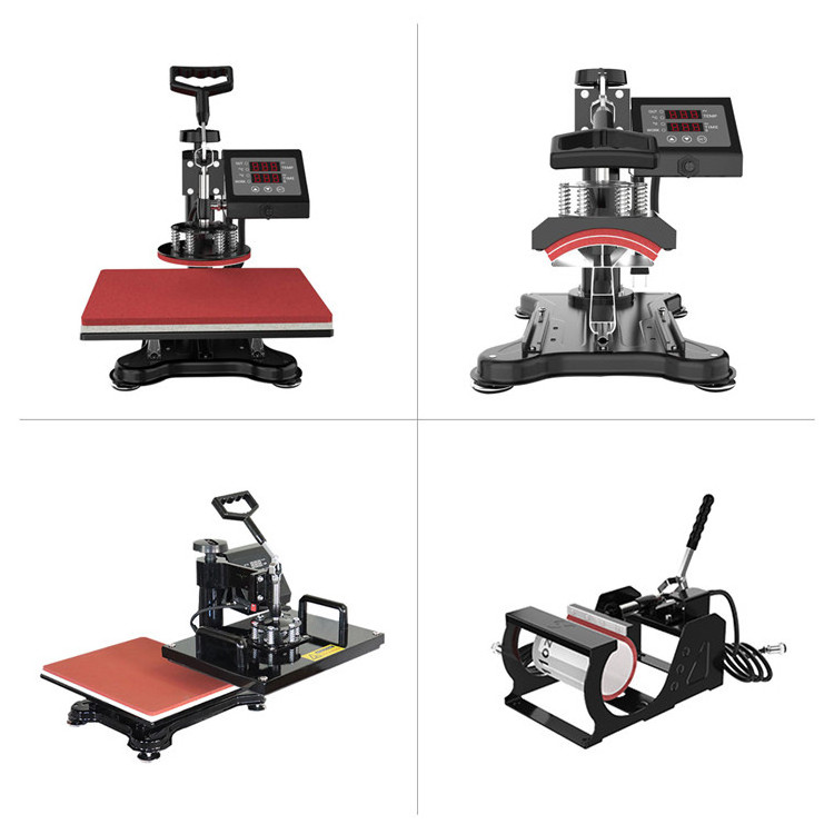 8 In 1 swing away sublimation heat press machine price hat printing transfer press machine