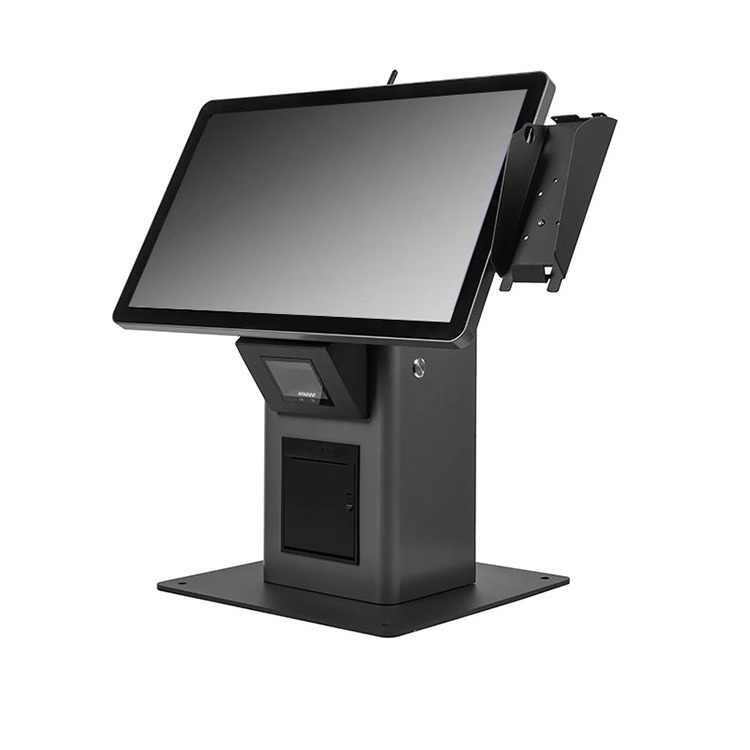 21.5-inch Windows POS system self-service checkout kiosk,  touch screen POS machine all in one with 2D scanning and printer