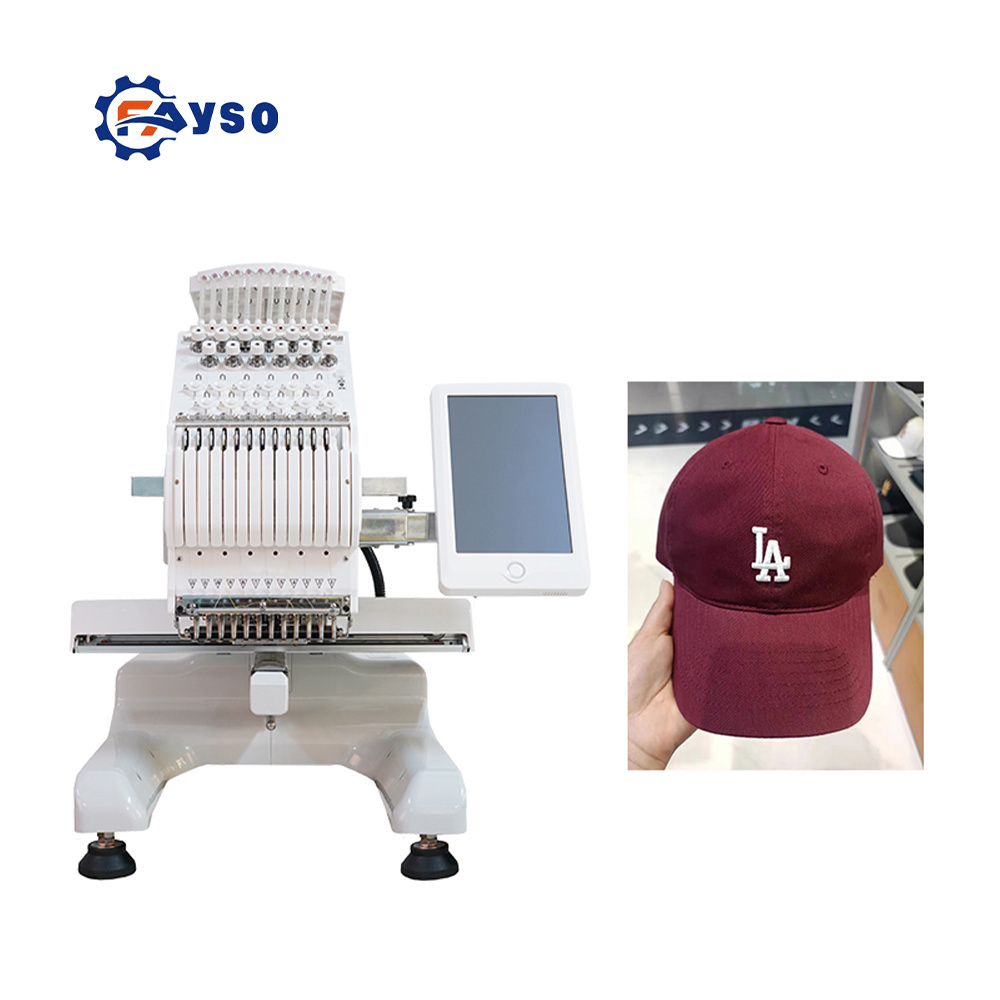 Professional computer 3d  tshirt sewing embroidery machine 1 single with related parts