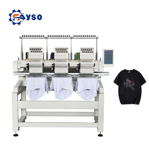 Custom Industrial Logo Cnc Computer  Machine T shirt Embroidery Machine