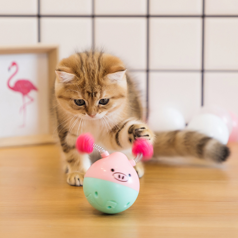 Vibrate electric cat toy pet cat teaser toy