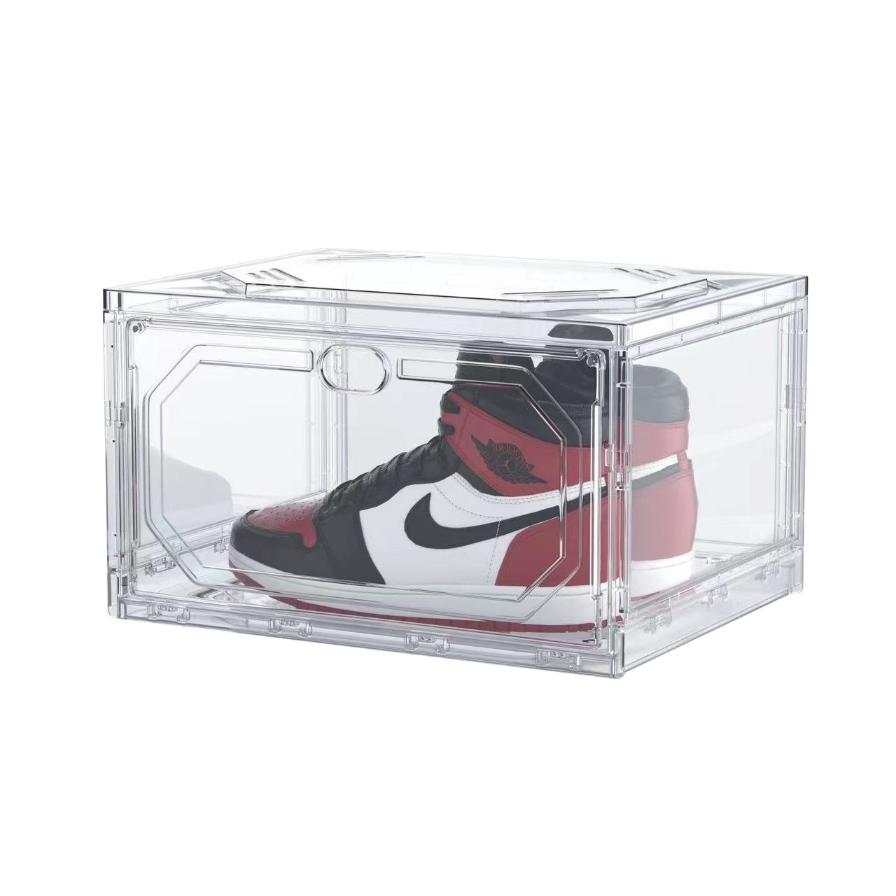 Wholesale Hot SellingMultiple opening modes shoe boxes plastic sneaker shoes storage box organizer with custom logo