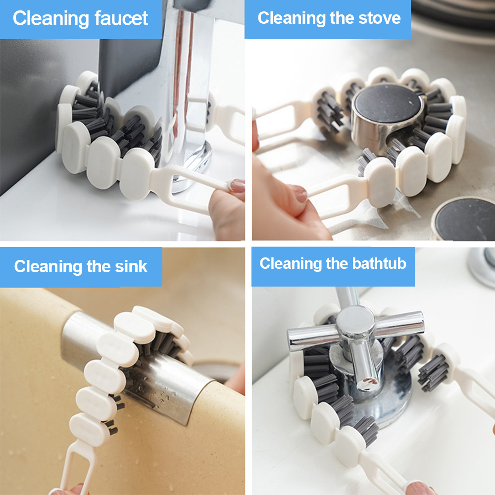 Wholesale Flexible Cleaning Brush Faucet Tools U-Shaped Bendable Cleaner Bathroom Kitchen Accessories