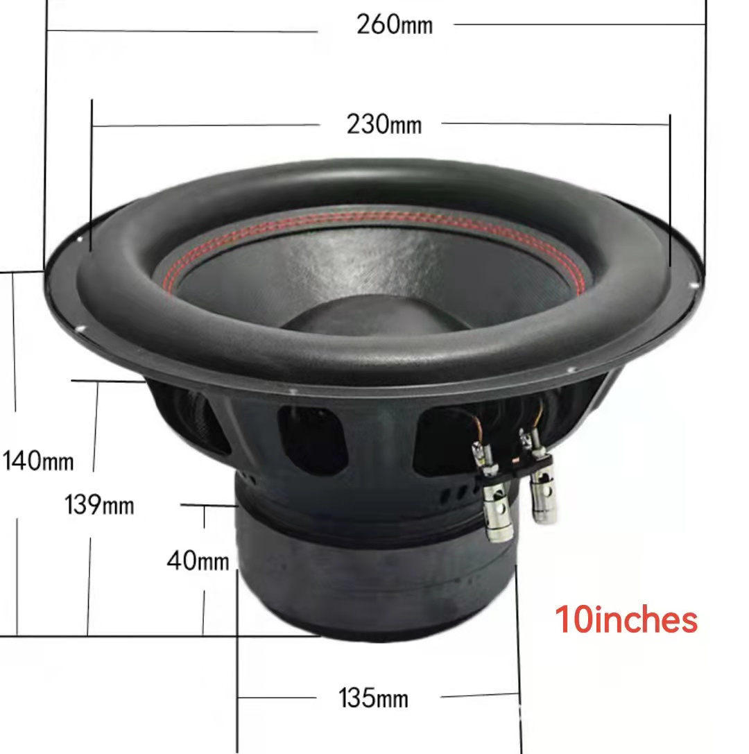 10 inches  Car Subwoofer Slim Subwoofer Speaker For Car 12 Inch Car Subwoofer