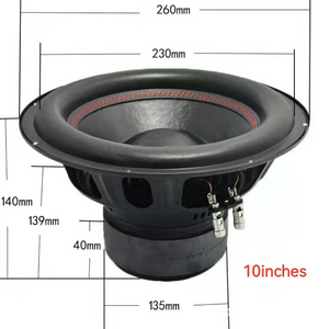 10 inches  Car Subwoofer Slim Subwoofer Speaker For Car 12 Inch Car Subwoofer