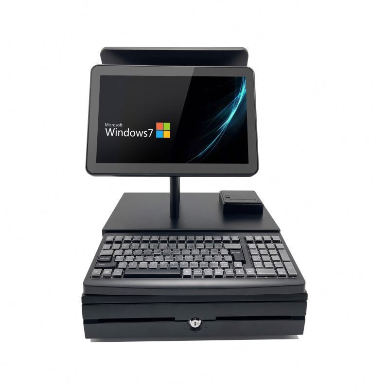 Multifunction Windows 7/10 Offline cash register Pos Systems bill payment Machine with printer and keyboard