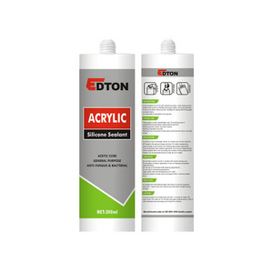 Acrylic adhesive glue silicone sealant and white or black sealant OEM available acrylic silicone sealant for window caulking