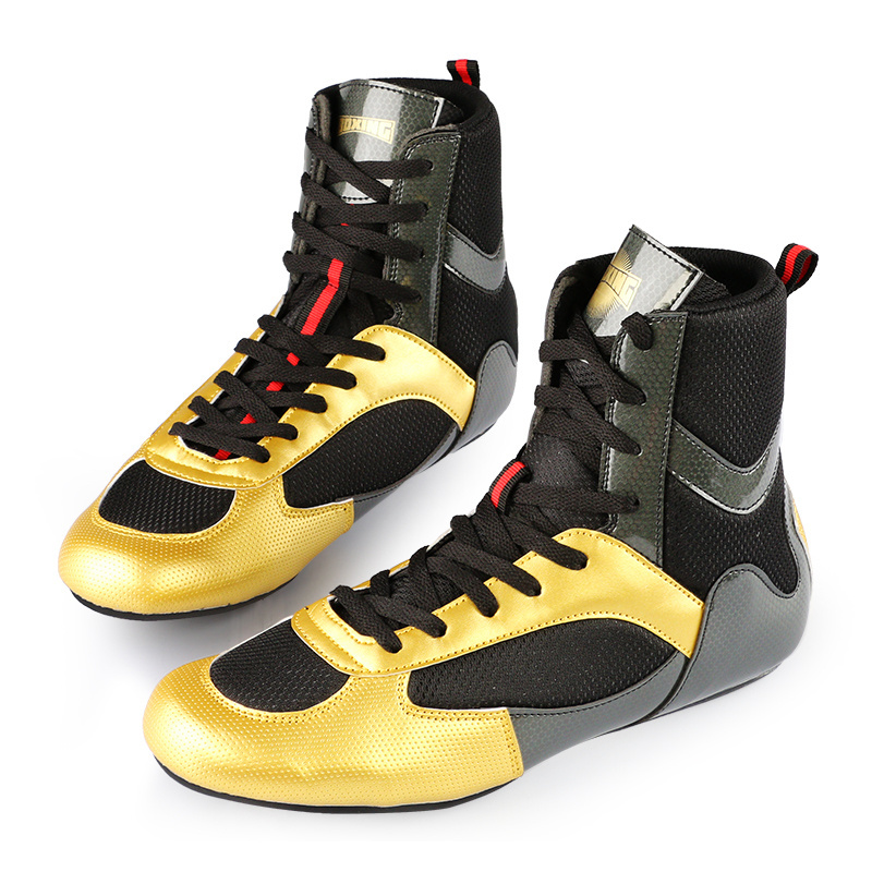 Custom Professional Youth Training Make Your Own Boxing Wrestling Shoes For Men