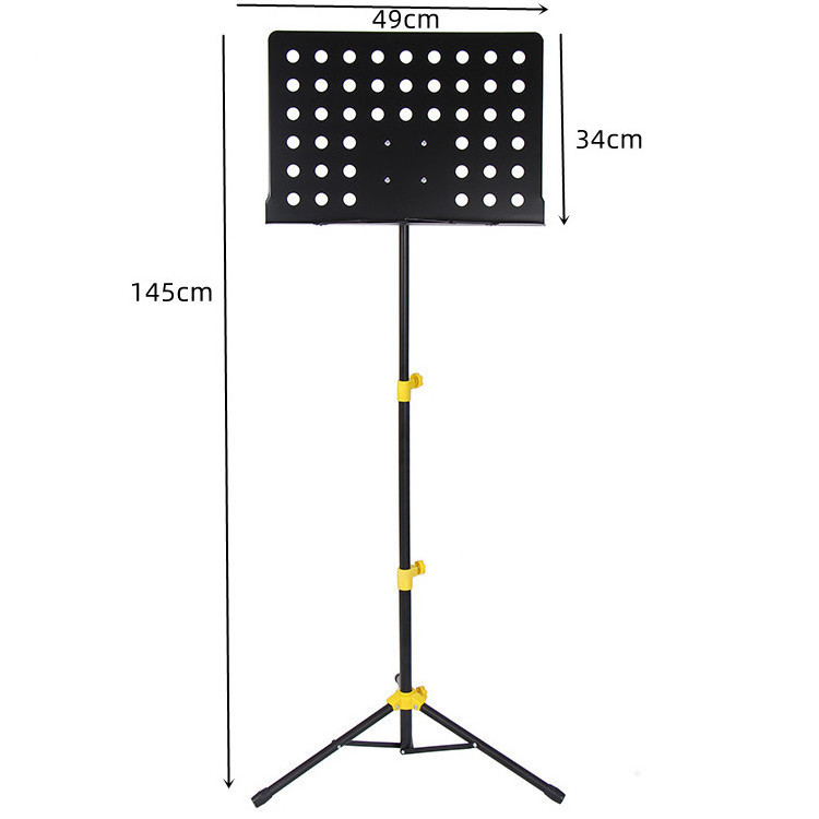 hot sell Universal  stand for musical instrument folding music rack Free Adjusting Sheet Music Stand With Carrying Bag