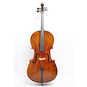 SE17007 high quality  professional  performing 4/4  high-gloss  handmade  cello ebony accessories  semi handmade paint cello