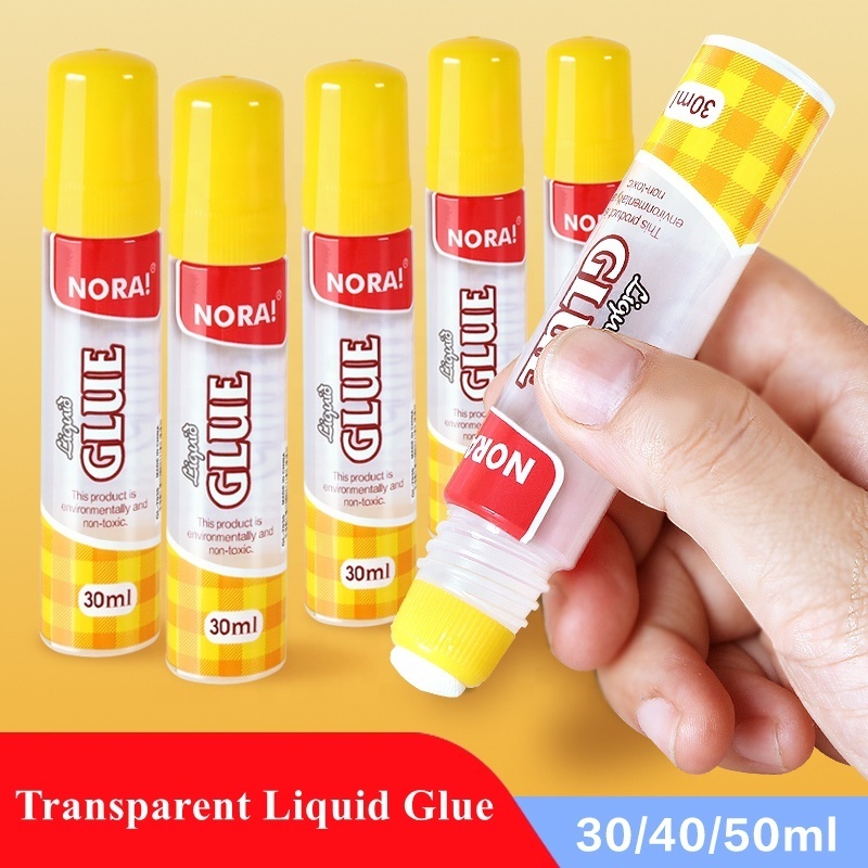 Porous Glue Tip Transparent Clear Liquid Glue 50ml Student Stationery Office Commercial High Viscosity Small Volume Glue