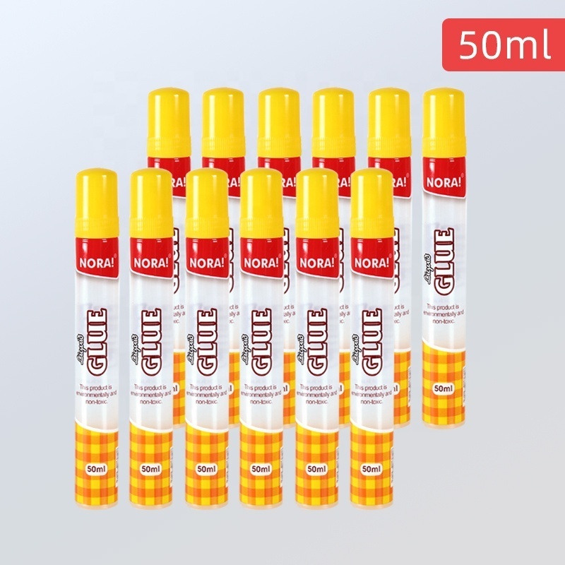 Porous Glue Tip Transparent Clear Liquid Glue 50ml Student Stationery Office Commercial High Viscosity Small Volume Glue