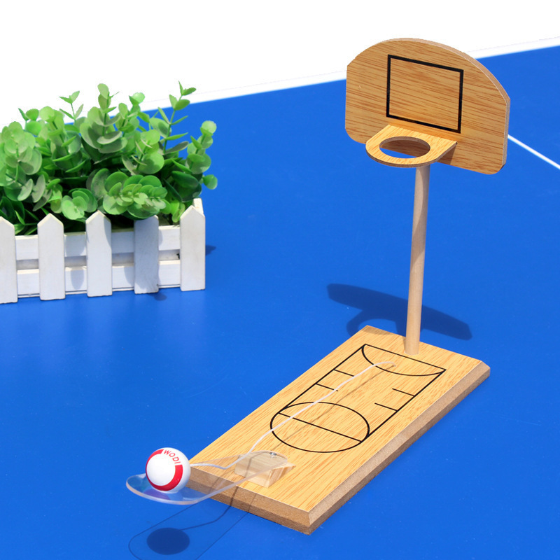 Best selling wooden mini basketball game desktop educational toys for kids and adult