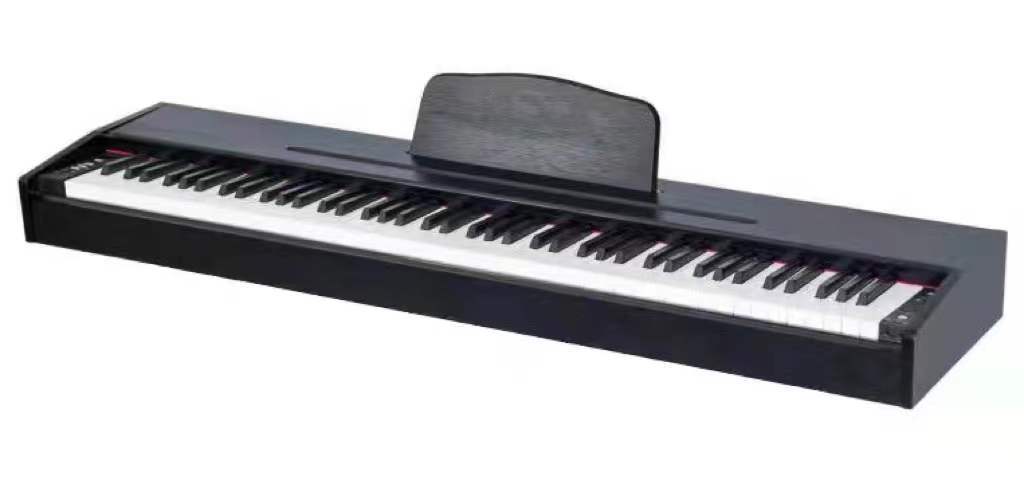 the digital  simple piano  88 keys fonching-sensitivity keyboard  black /white wooden grain  instrument