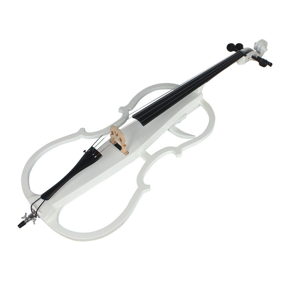 solid wholesale  white electric cello  performance solid wood  cello made in china maple material