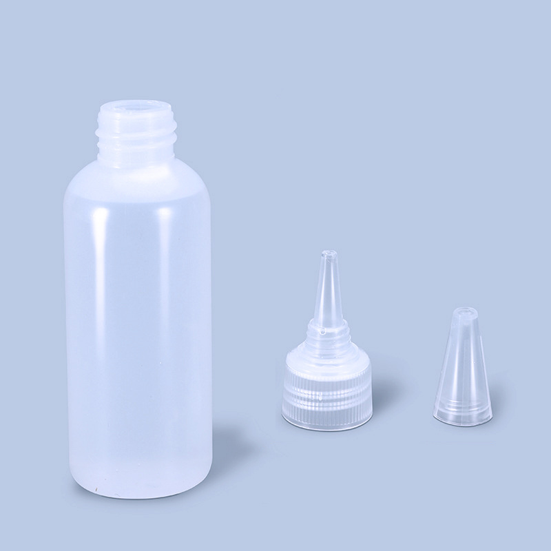 Plastic disposable glue small cosmetic squeeze bottle 30ml bpa free travel lotion bottles