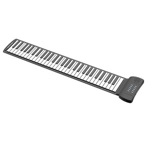 Folding hand-rolled piano 61 keys silicone keyboard portable electronic roll up piano mini keyboard piano