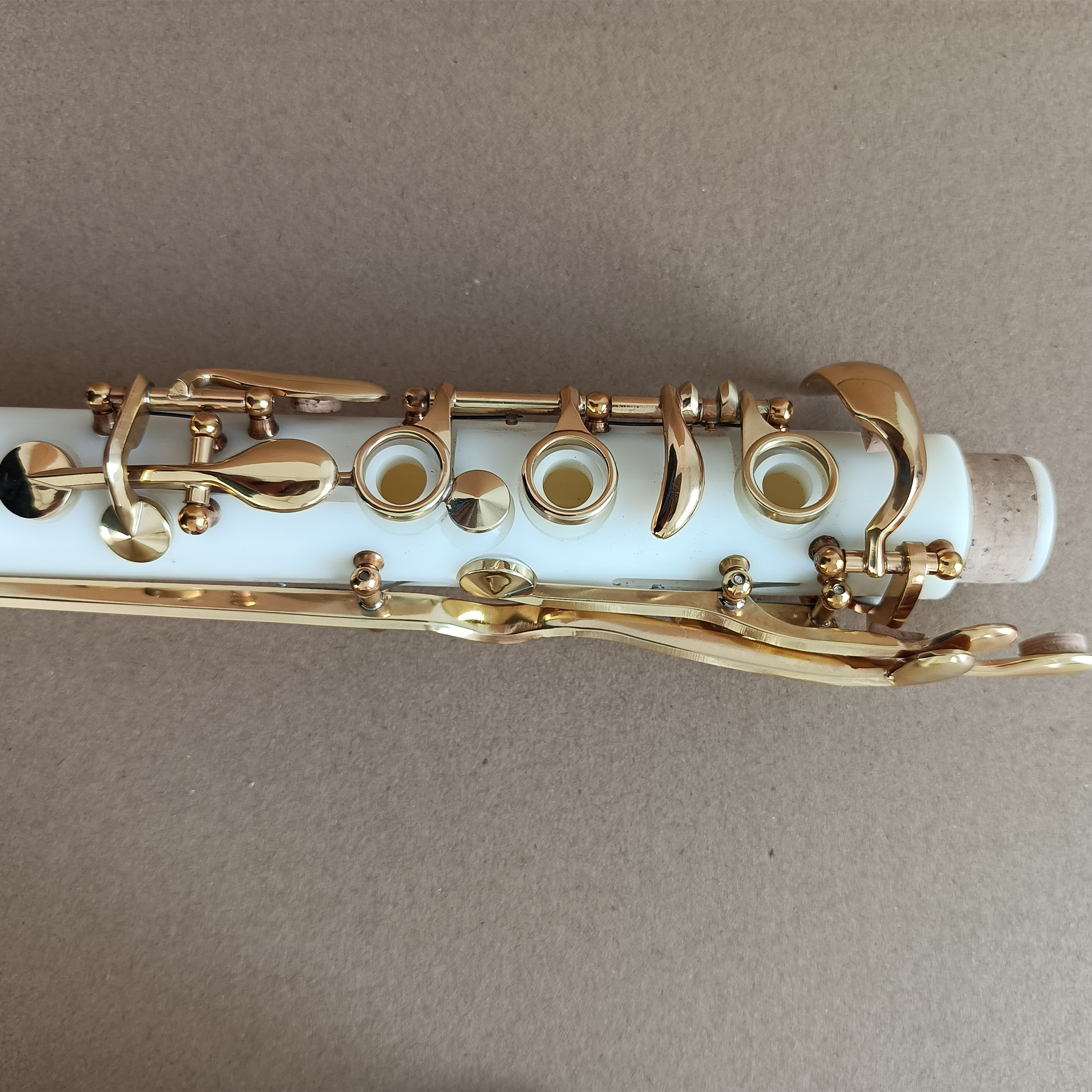 white  clarinet  Bb tone  Lacquered Gold  clarinet 18 keys  20 key clarinet  suitable for  beginners gifts Germany