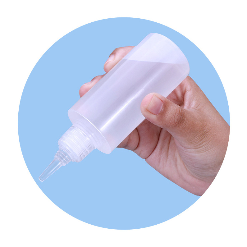 Plastic disposable glue small cosmetic squeeze bottle 30ml bpa free travel lotion bottles