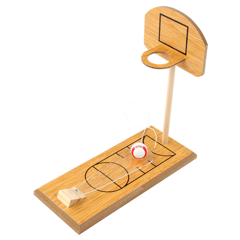 Best selling wooden mini basketball game desktop educational toys for kids and adult