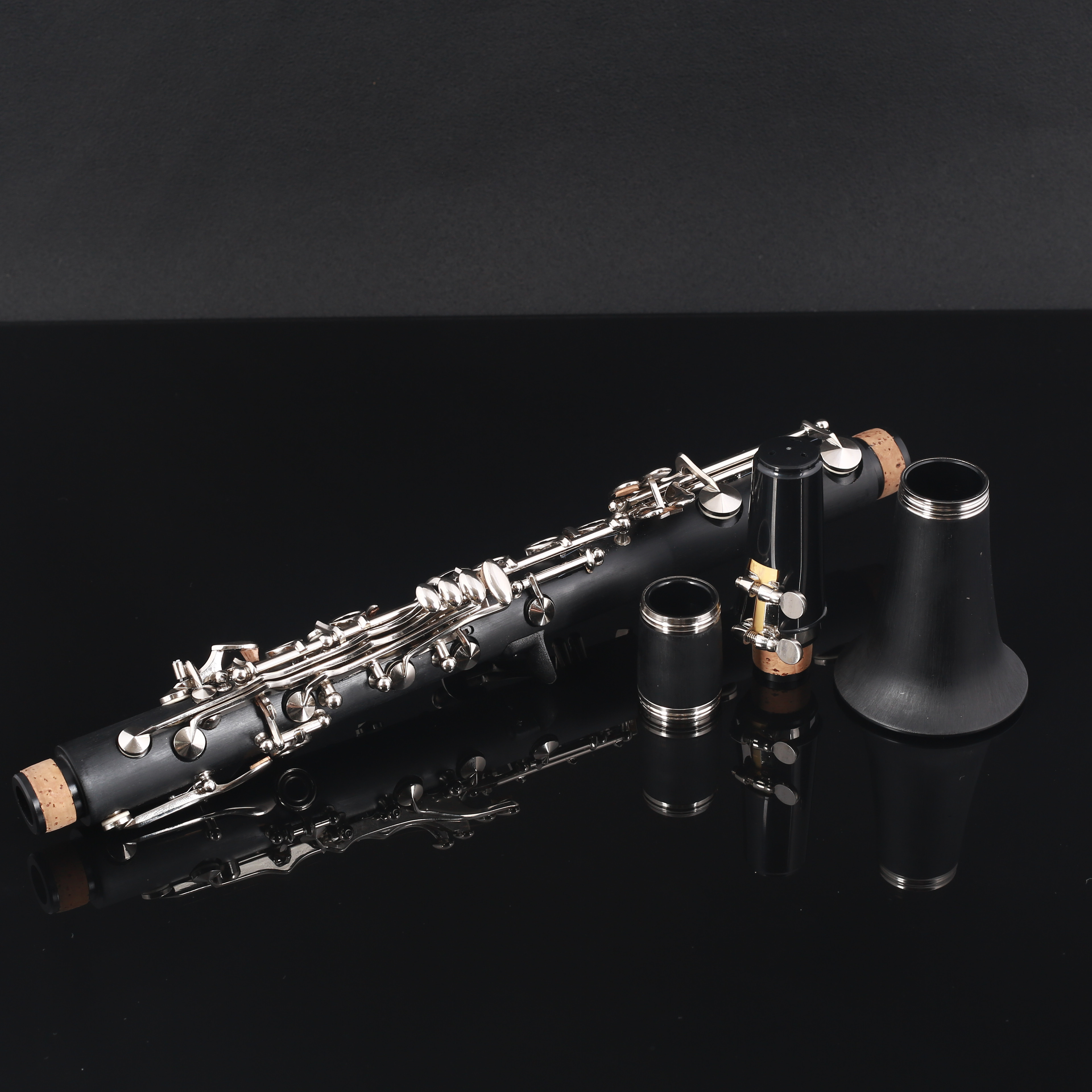 black  clarinet  Bb/G  tone  rubber  clarinet  17 key clarinet  suitable for  beginners gifts