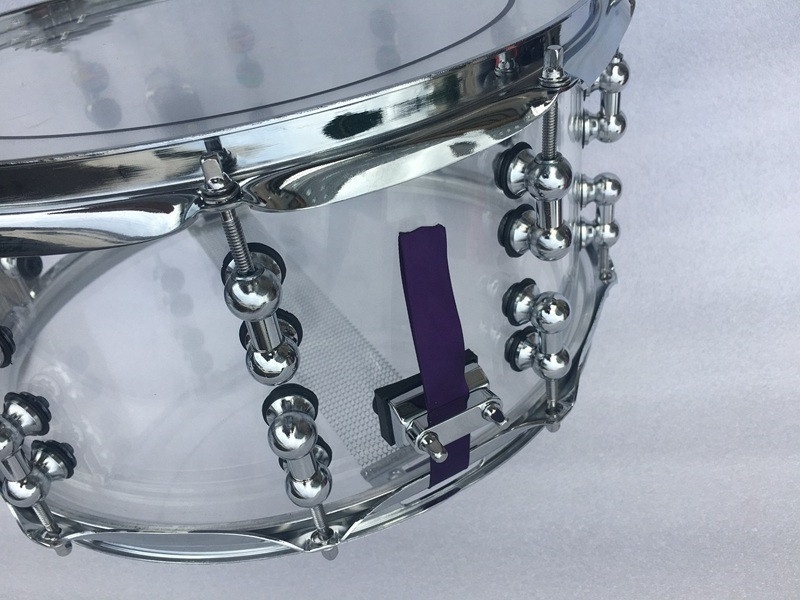 wholesale price 14*6.5 inch /14* 5.5 inch transparent acrylic snare drum accept customize size popular drum set