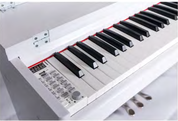 the digital  simple piano  88 keys fonching-sensitivity keyboard  black /white wooden grain  instrument