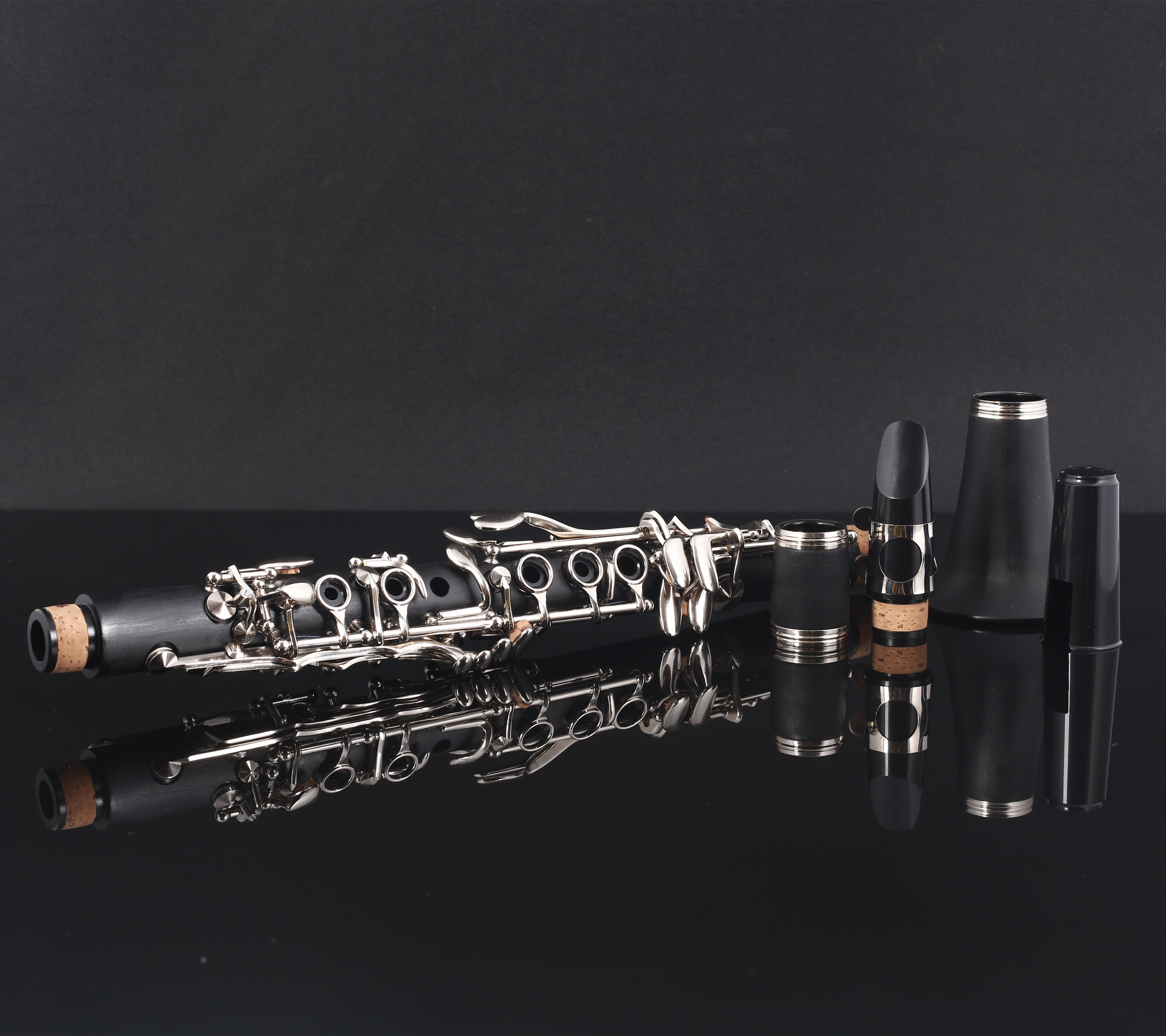 black  clarinet  Bb/G  tone  rubber  clarinet  17 key clarinet  suitable for  beginners gifts