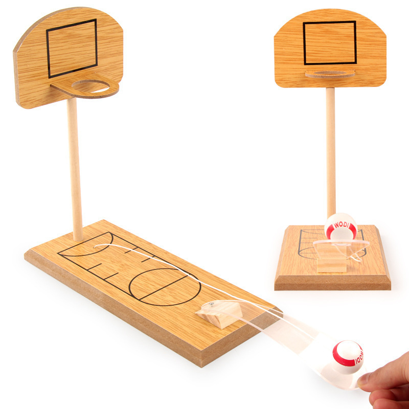 Best selling wooden mini basketball game desktop educational toys for kids and adult