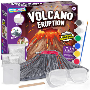 Wholesale Volcano Eruption Simulation Paint Your Own Volcano Science Experiment DIY Kit Educational Toys for Kids