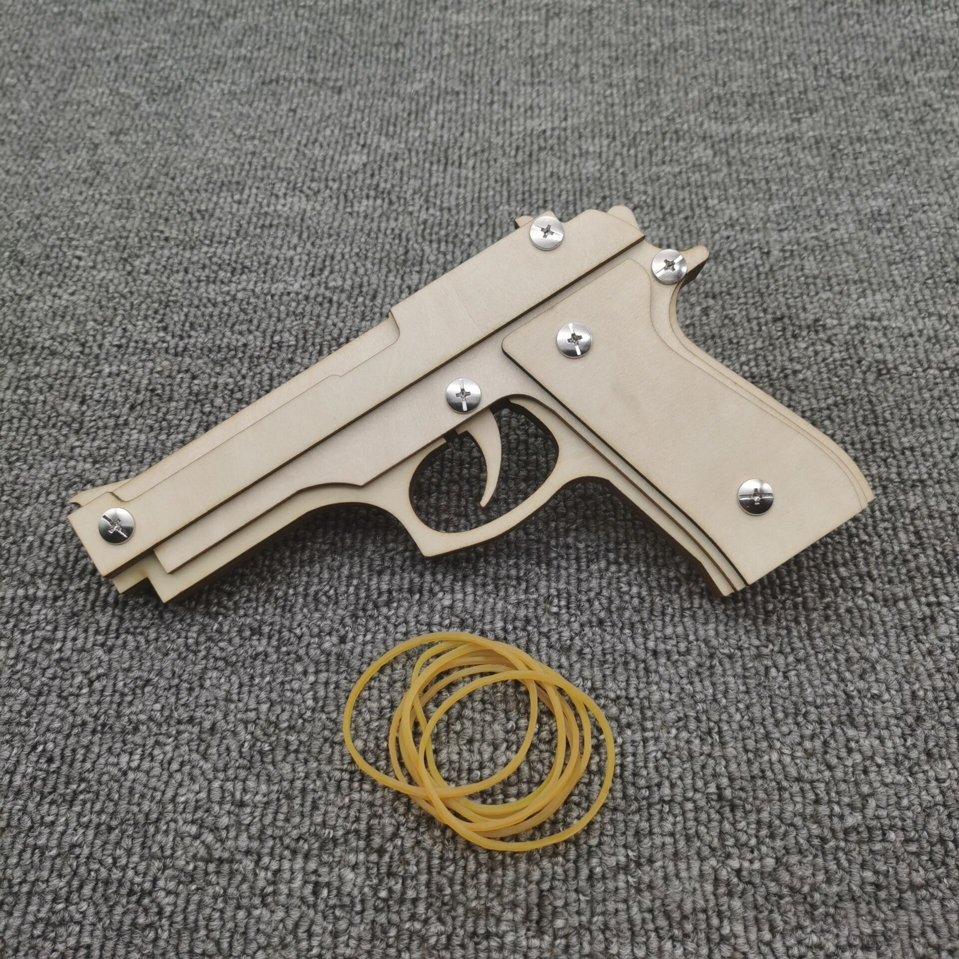 Rubber Band Pistol Wooden Gun Toy For Adult New Popular 3d Puzzle Kids Holidays Souvenirs Gift Gun Toy